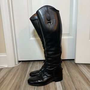 E Vogel Custom Made 19” Full Zip Equestrian Riding Boots Women’s 5 - 5.5